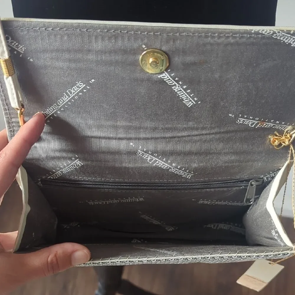 NWT Whiting & Davis Vintage Elegant White Women's Bag